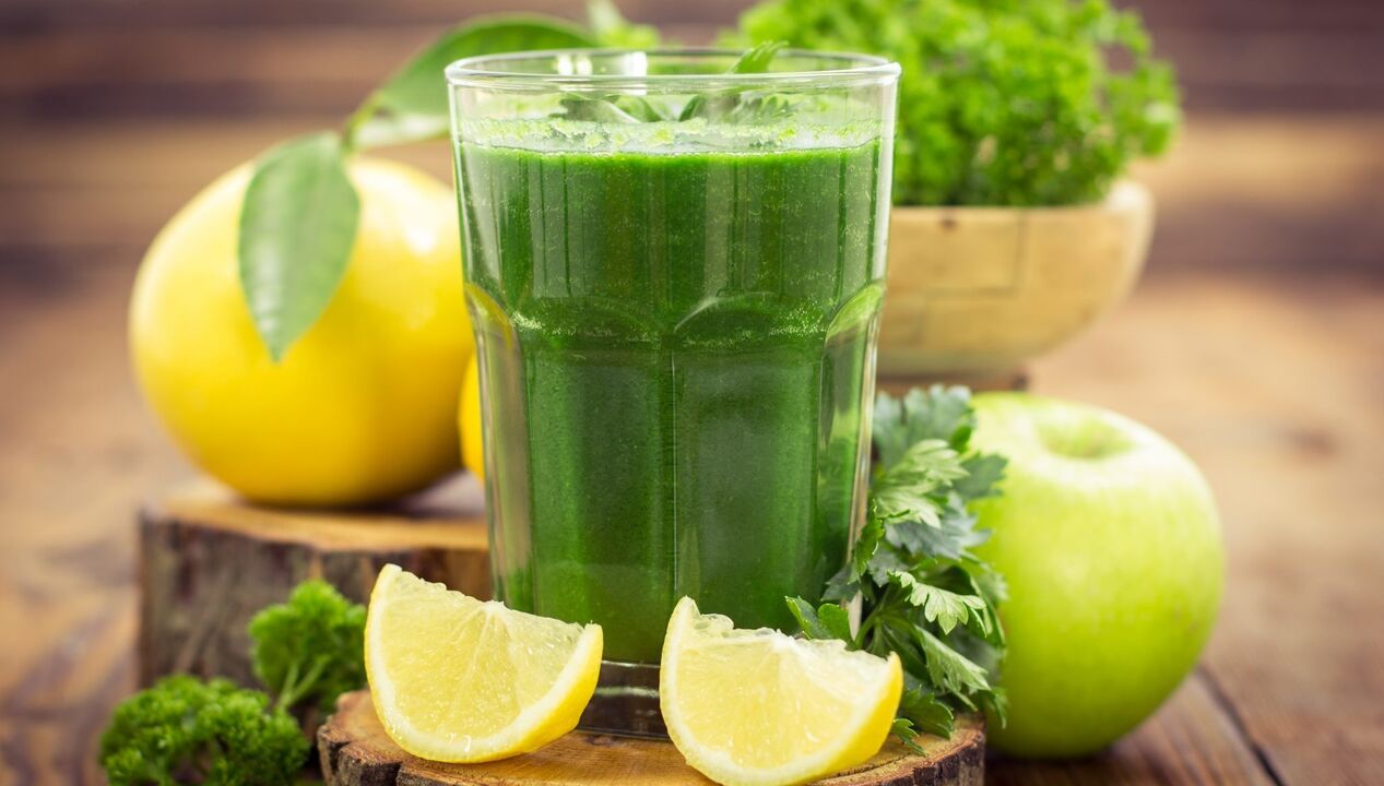 Smoothies with parsley to increase potency