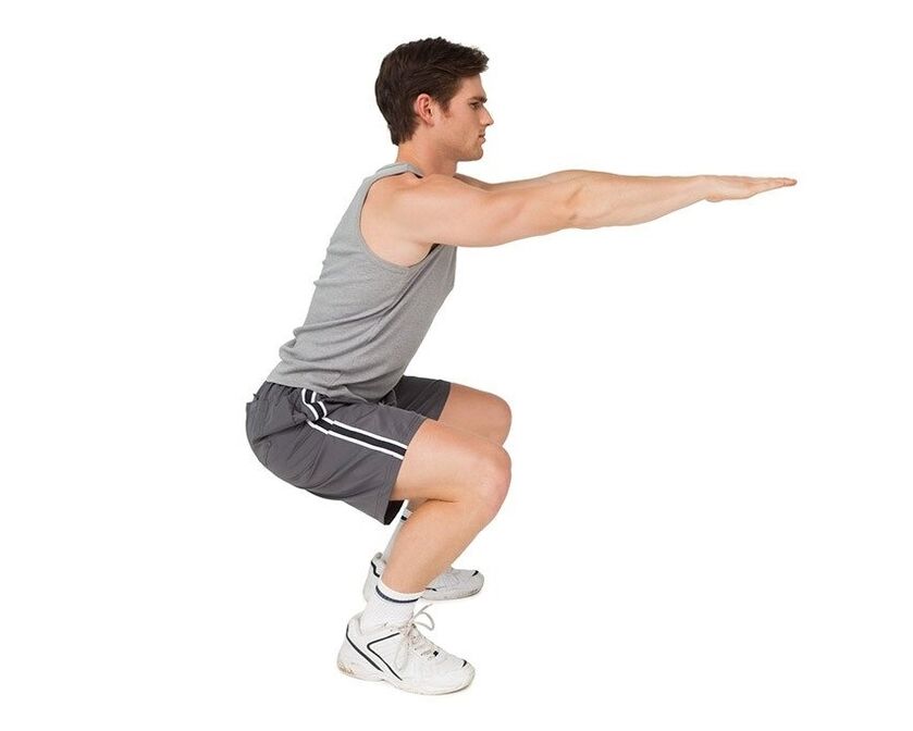 To increase strength, a man performs useful exercises